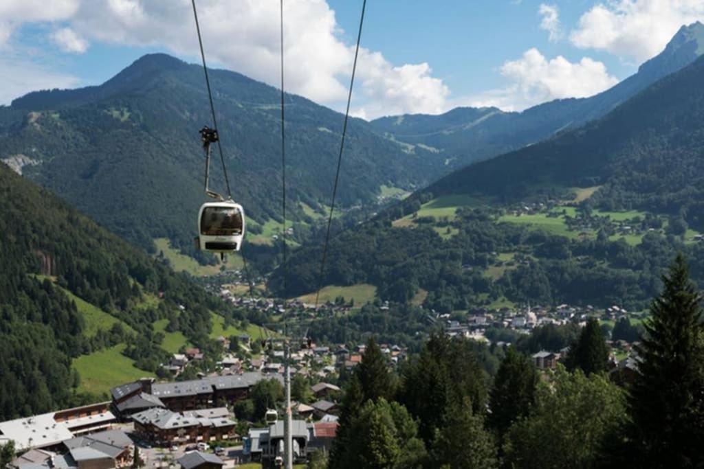 L'Enchalpe, Grand Et Lumineux Studio Avec Coin Montagne 5 Personnes, 60M Des Pistes, Piscine Couverte, Wifi, Grand Balcon Expo Est, Draps Non Compris Saint-Jean-dʼAulps Eksteriør bilde