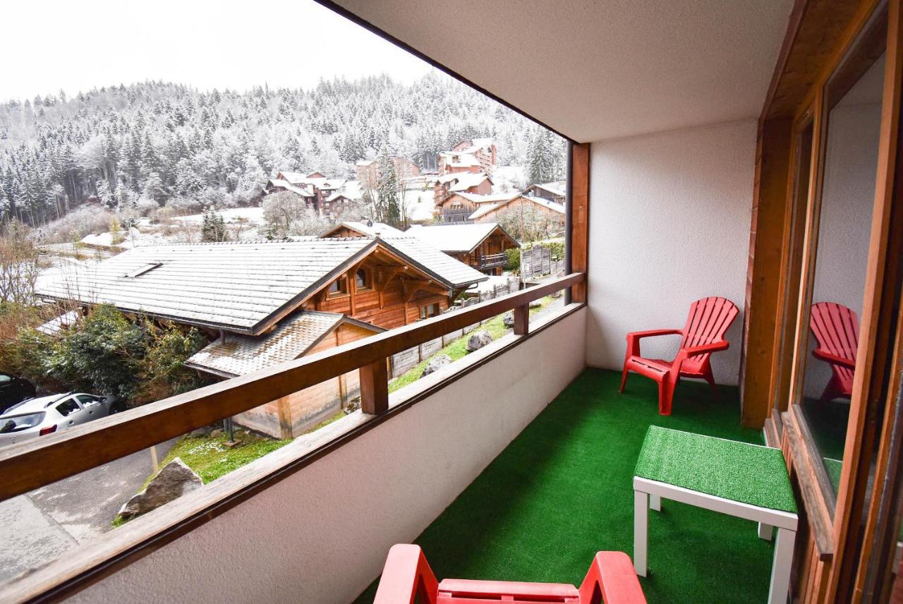 L'Enchalpe, Grand Et Lumineux Studio Avec Coin Montagne 5 Personnes, 60M Des Pistes, Piscine Couverte, Wifi, Grand Balcon Expo Est, Draps Non Compris Saint-Jean-dʼAulps Eksteriør bilde
